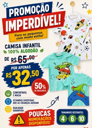 Camisa em promoção