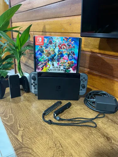 Nintendo Switch Oled Edição Especial Super Smash Bros Ultimate