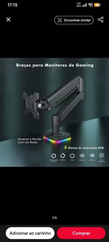 Suporte articulado para monitor