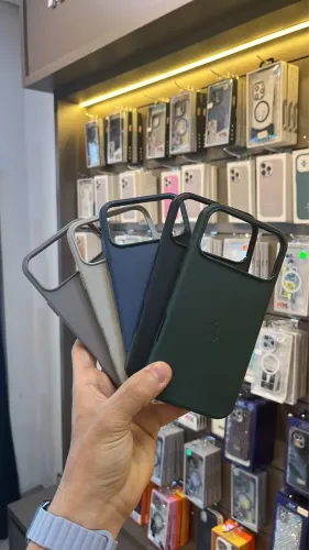 Capa de couro iPhone 17 pro Max 