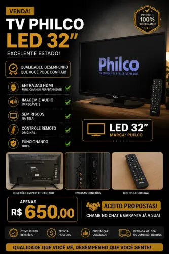Tv led Philco 32 polegadas