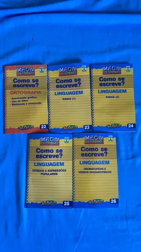 Kit 5 Livros ? Como Se Escreve ? Recreio Mega Letronix 