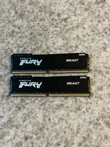 Memória Kingston Fury 8gb DDR4 2666mhz 2x8gb 16gb total