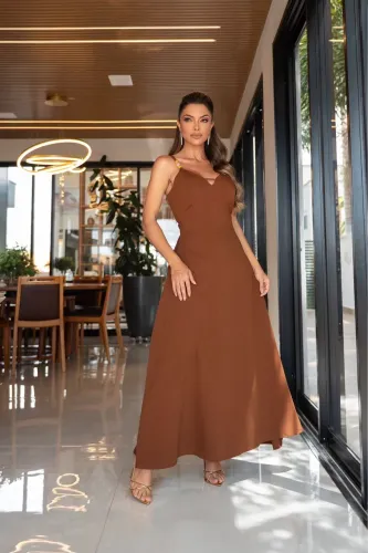 Vestido Longo em Alfaiataria Sensorial