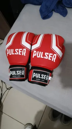 Luva Pro Top 14oz Profissional Pulser Vermelha Nova