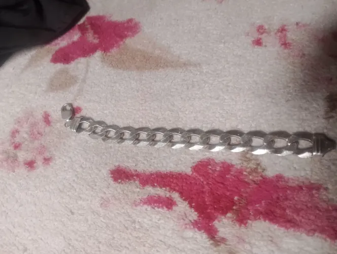 Vendo pulseira de prata filé 500 reais