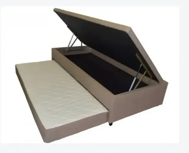 ? Cama Baú Solteiro com Auxiliar - Direto de Fábrica