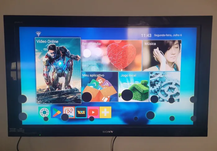 TV Sony Bravia 40 funcionando - Leia a descrição