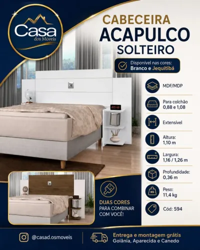 Cabeceira Acapulco Solteiro