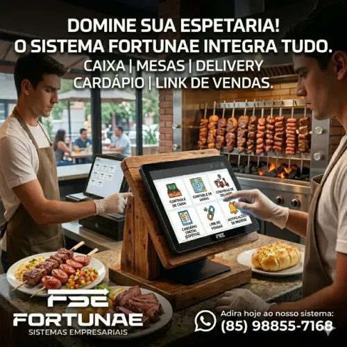 SISTEMA PARA ESPETARIAS: Agilidade e Facilidade para Multiplicar Suas Vendas!