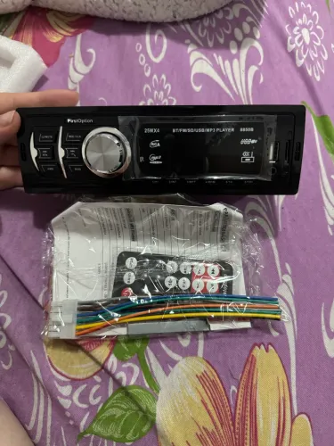Radio com todos os acessorios marca first option 