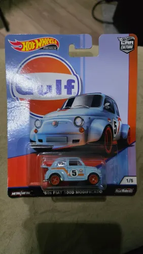 MINIATURA HOTWHEELS SERIE GULF - FIAT 500D