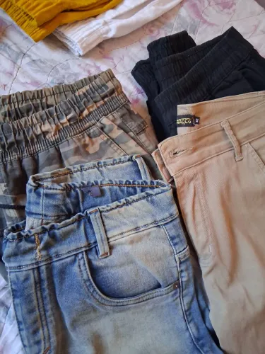4 Calças esporte fino, jeans ,