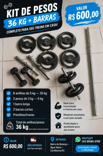 Kits anilhas/academia