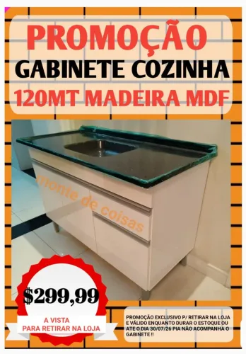 GABINETE P/ COZINHA 1,20MT !! PROMOÇÃO !!