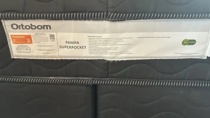 Cama Queen Ortobom Pampa Superpocket 158x198x56