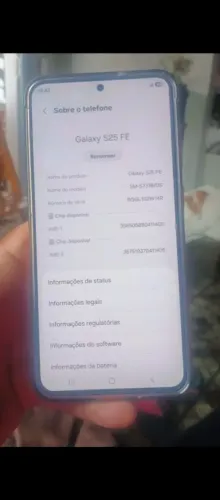 Vendo S25 fé 8 de ram 128gb..