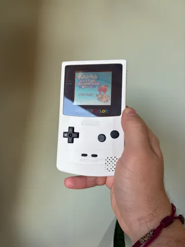 Game Boy Color Branco Revisado com Jogo