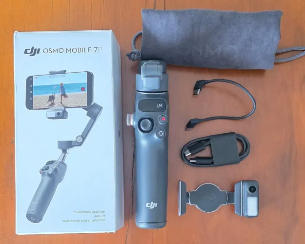 Gimbal Celular Dji Osmo Mobile 7p Estabilizador Com Modulo - Cinza