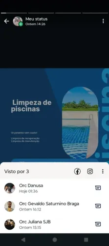 Limpeza de piscina