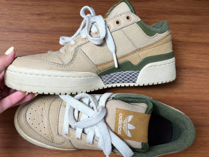 Tênis Adidas Originals Bege e Verde - Feminino