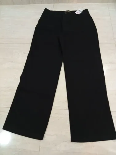 Calça Jeans Feminina Reta 44 Preta - Nova