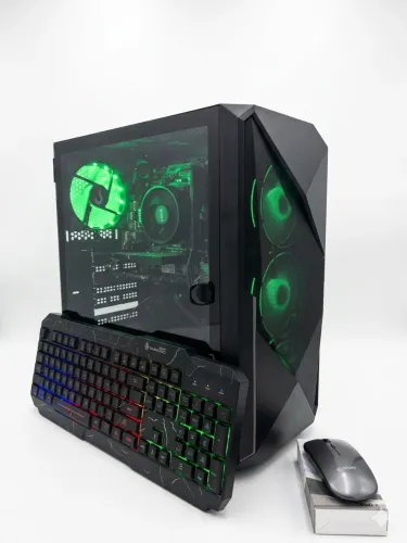 Kit PC Gamer Completo AMD Ryzen 5 4500 + Teclado RGB + Mouse Sem Fio