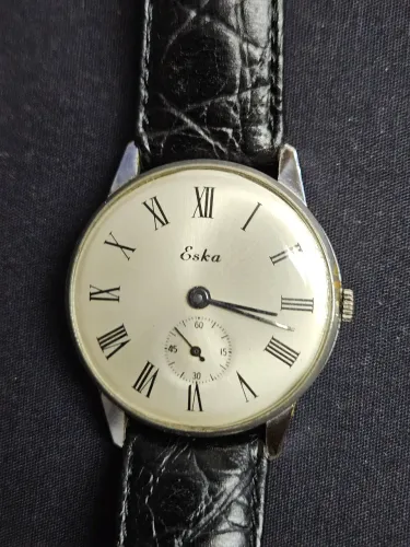 relógio eska vintage suíço mecânico antigo classico social