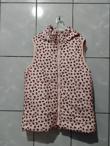 Colete infantil feminino com capuz tamanho 11