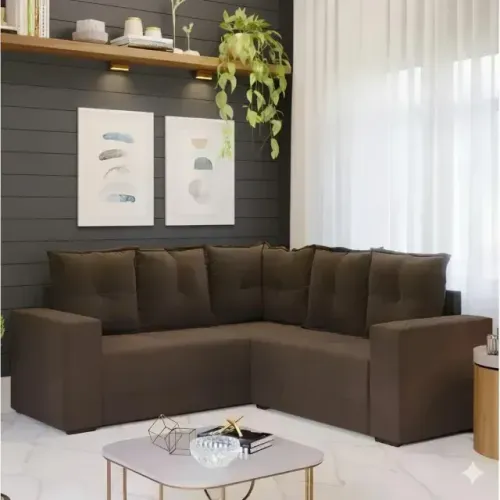 Sofa de canto vivas com almofadas soltas PAGAMENTO SO NA ENTREGA