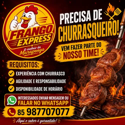 VAGA DE CHURRASQUEIRO