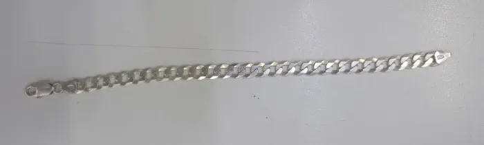 Pulseira Escama de peixe 8mm Prata