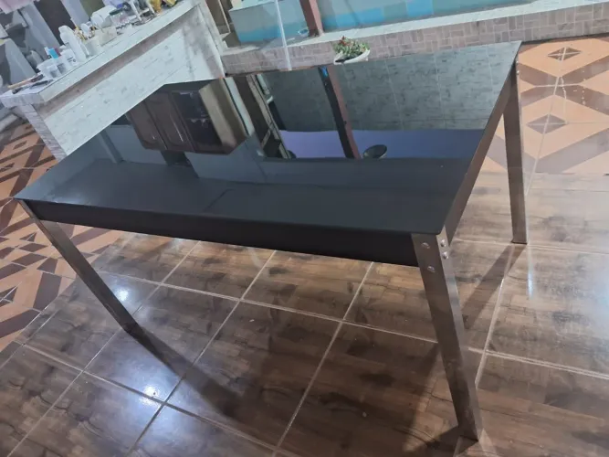 Mesa de jantar,vidro 6 Cadeiras