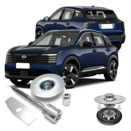 Kit Trava Antifurto Estepe Nissan Kicks_Aceito Cartão
