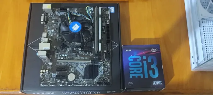 Kit intel 9 geração / core i3 / placa mãe / memória ram DDR4 16gb.