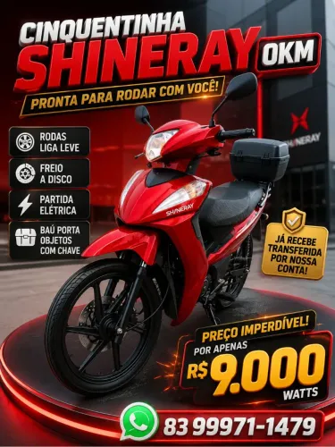 MOTO CINQUENTINHA 0KM JA ENTREGO NO NOME DO PROPRIETÁRIO 