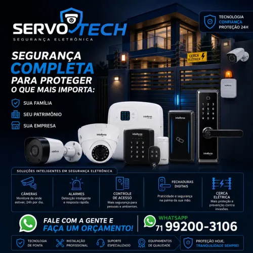 Manutenção em Câmeras, alarmes, fechaduras digitais?