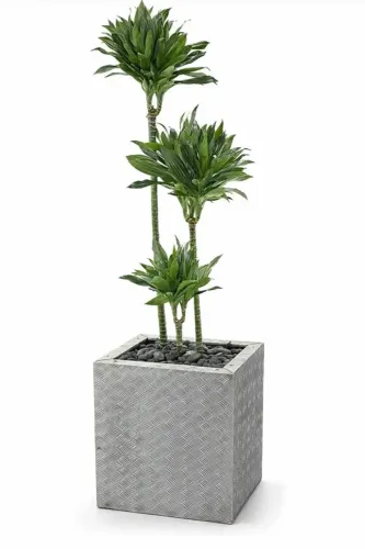 Vaso Decorativo Industrial Xadrez - Grande e Resistente