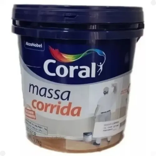 Massa Corrida Coral 5,7kl Rende Até16 M2Massa Corrida Coral 5,7kl Rende Até16 M2 Massa Cor