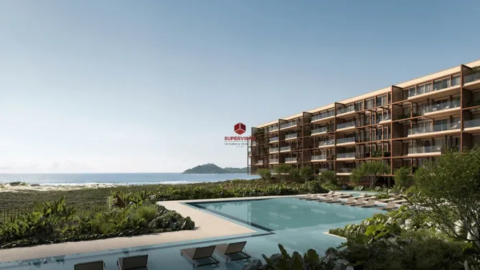 Apartamento com 5 suítes frente mar à venda, no Bairro Campeche - Florianópolis/SC.
