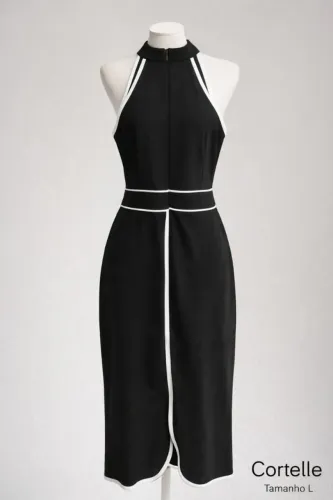 VENDO um vestido da marca CORTELLE cor PRETO Tamanho M