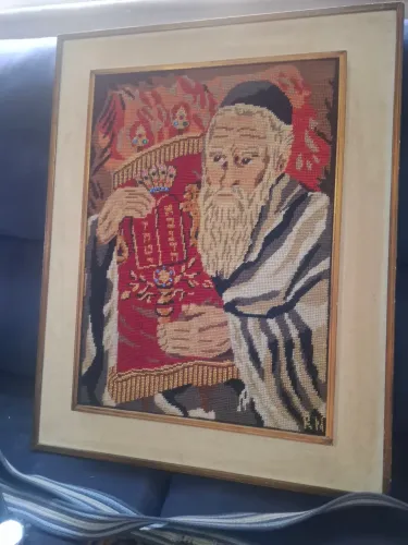 Quadro antigo rabino judeu