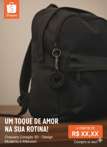 Chaveiro Polvo Articulado 3D - Fidget Toy Divertido e Criativo