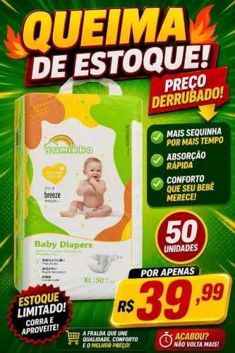 Fraldas descartaveis pacotão