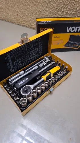 Maleta de ferramentas Vonder com 33 peças 1/4