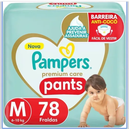 FRALDA PAMPERS PREMIUM CARE PANTS