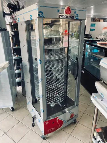 NZ. Máquina de assar carne e frango 128 kg 8 grelhas giratórias PROGÁS