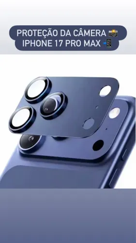 Película Da Câmera do iPhone17 Pro Max Azul 