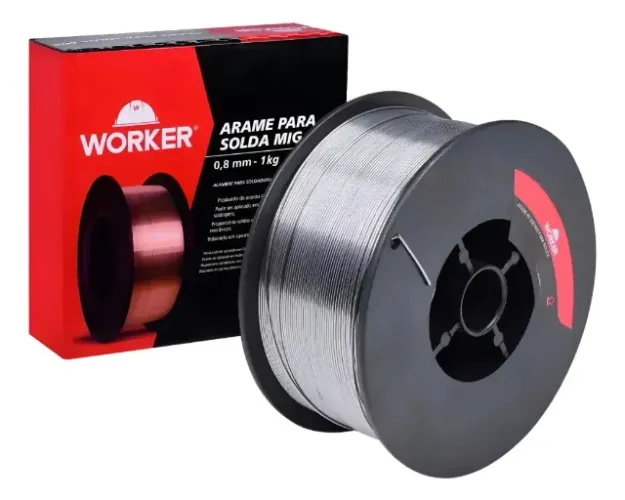 Arame para solda Mig 0.8mm-1Kg ( Worker )
