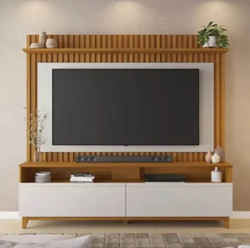 Home NT 1340 Ripado Para TV até 65 Polegadas 2 Portas (Dividimos Em Até 10x Sem Juros)